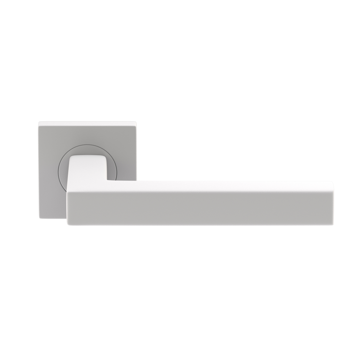 Sluitwerkpakketten met Deurkruk Squared 20 Regular Wit